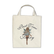 Part Time Fairy Tote Bags