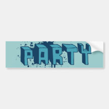 Party Bumper Sticker