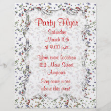 Party Confetti Personalised Flyer