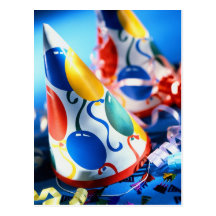 Party Hats Post Card