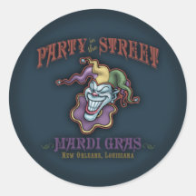 Party in the Street Round Sticker