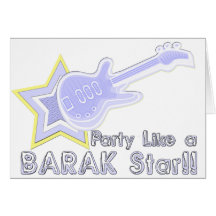 Party Like a Barak Star Greeting Cards