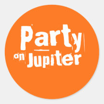 Party On Jupiter Sticker