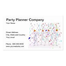 Party Planner Company Business Card