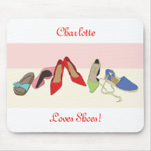 Party Shoes design - personalised Mousepad