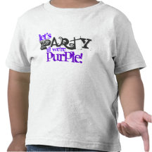 Party til You're Purple! Kids T-Shirts