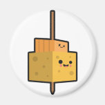 Party Time Food Cheese Stick Magnet