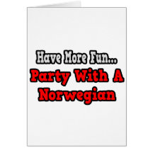 Party With A Norwegian Cards