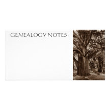 PASS INFO ALONG~ RECORD & SHARE GENEALOGY NOTES PHOTO CARD