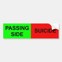 passing side bumper sticker