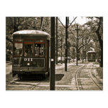Passing Streetcars Post Card