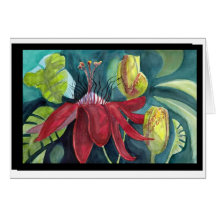 Passionate Flower Card