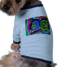 Passionate Kiss - Vintage India Cave Art Style Dog Tshirt