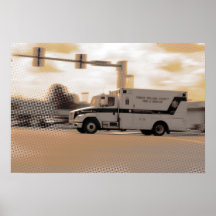 Pastel Ambulance C Posters