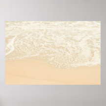 Pastel Beach Photography Sand and Sea foam Print