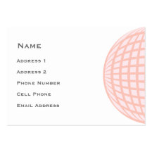 Pastel Circle Globe Corporate Business Business Card Template