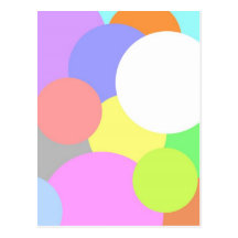 Pastel Circle Postcard