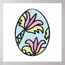 Pastel Egg Poster