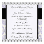 pastel lavender cream ecru ivory lovely damask invite