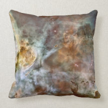 Pastel Marble in the Carina Nebula Throw Pillow