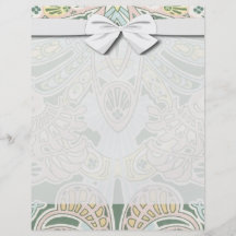 pastel ornate abstract art nouveau design custom flyer