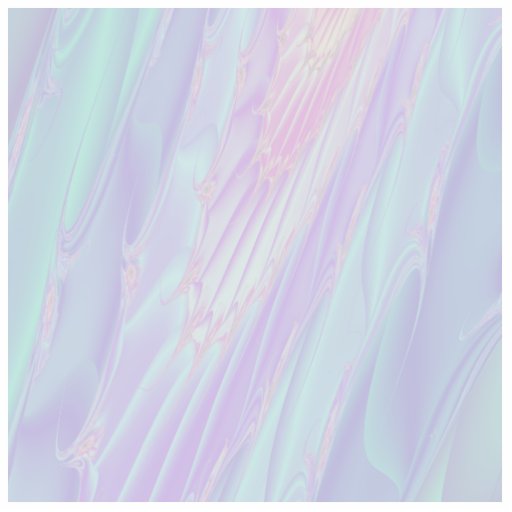 Pastel Pattern Fractal - Sea Shell Style. Photo Sculpture