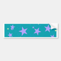 Pastel Stars Bumper Sticker