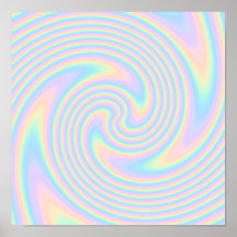 Pastel Swirl Twist Design. Posters