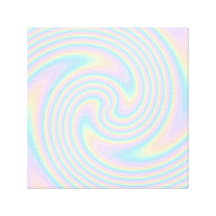 Pastel Swirl Twist Design. Stretched Canvas Prints