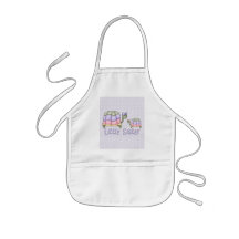 Pastel Turtles Little Sister Aprons
