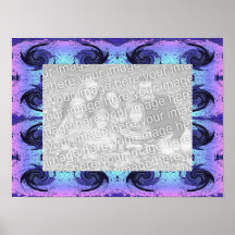 Pastels and Swirls Photo Frame Print