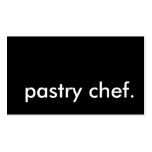 pastry chef. business cards