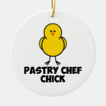 Pastry Chef Chick Ornaments