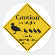 Pateke Sign Sticker