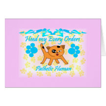"Pathetic Human" Notecard