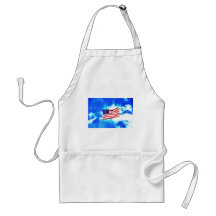 Patriotic American Flag Aprons