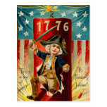 Patriotic Boy Postcard