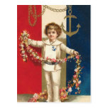 Patriotic Boy Postcard