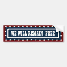 PATRIOTIC BUMPER STICKER