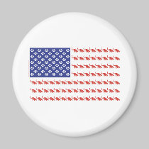 Patriotic Cat/USA magnets