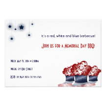 Patriotic Cupcake Personalized Invitations