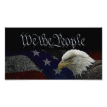 Patriotic Eagle & Flag Photo Art