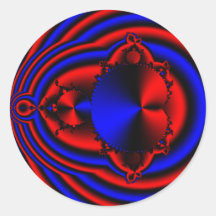Patriotic Fractal Sticker