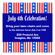 Patriotic Invitation