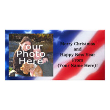 Patriotic Personalised Photo Card