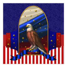 Patriotic Political Campaign Party Invitation