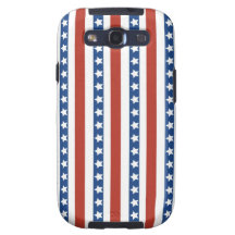 Patriotic Red White Blue Stars and Stripes Freedom Samsung Galaxy S3 Cover