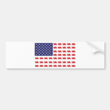 Patriotic Sport Cruiser Motorcycle Bumper Sticker