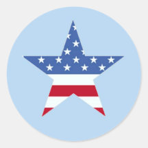 Patriotic Star Sticker