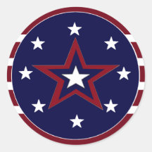 PATRIOTIC STARS STICKERS